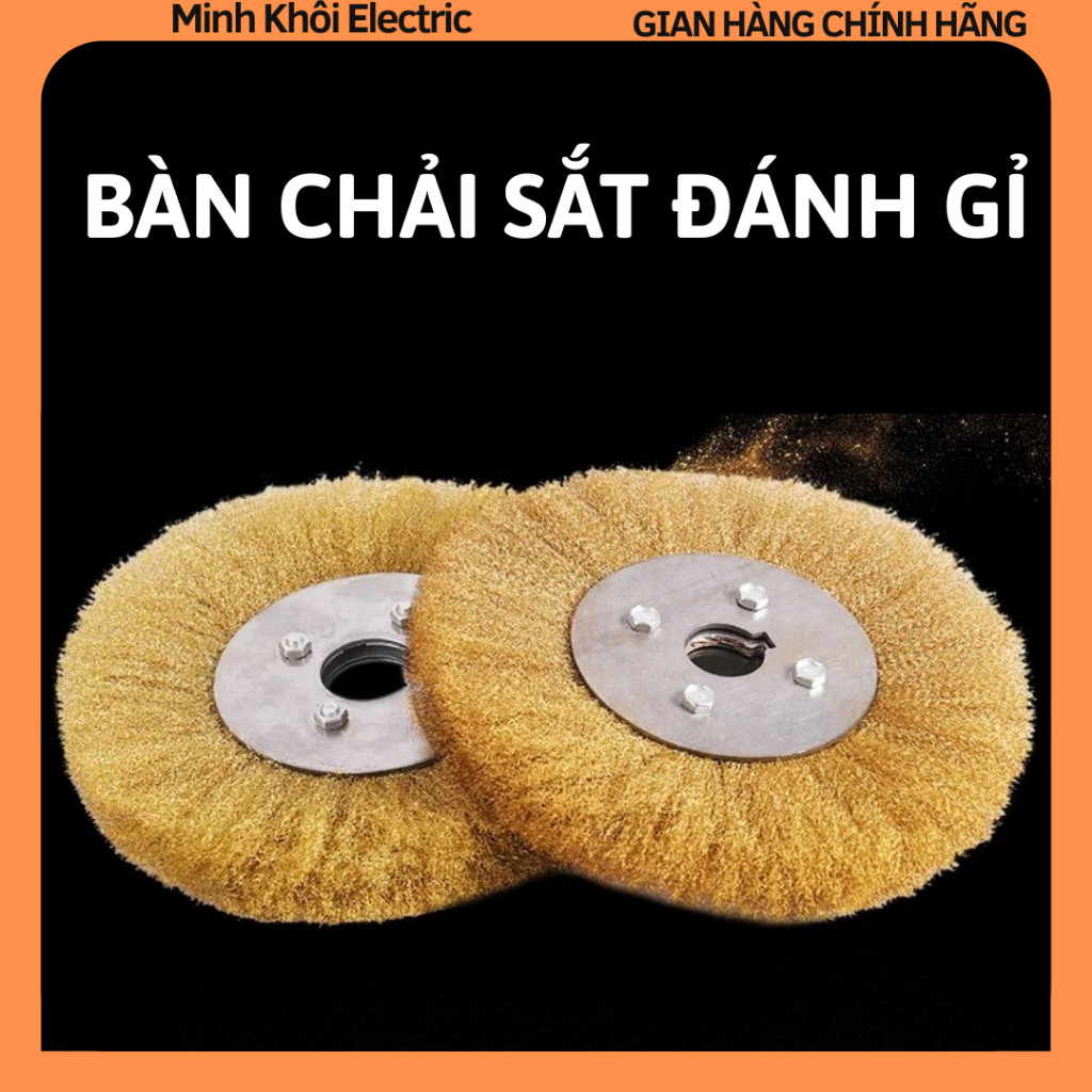 Bàn chải sắt đánh rỉ – Chổi cước đồng lắp máy mài,chổi sắt đồng,bàn chải đồng,chổi đồng đánh rỉ,bàn chải đồng vệ sinh