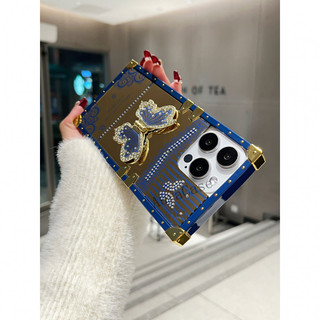 Ốp lưng iPhone 16 16E 15 14 13 12 11 Pro Max mới sang trọng thời trang giá đỡ bướm chống rơi