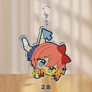 Monika Sayori Yuri Anime KeyChain Doki Doki Literature Club Men Key Chain for Women Cartoon Figure Acrylic Keyring