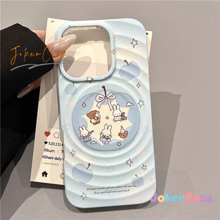 Ốp Lưng Cho IPhone 16 11 13 17 15 12 14 Pro Max 16 7 15 8 Plus X XR XS MAX 17AIR Vỏ nam châm sóng động vật ngọt ngào