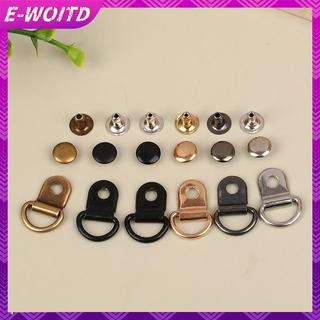 E-WOITD 10 Bộ D Ring Bule cho túi sửa chữa Đi bộ đường dài Giày leo núi Sửa chữa thực tế Bule DIY Craft Bag Phụ kiện trang trí kim loại E-WOITD