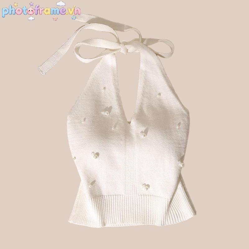 Khung Ảnh Đính Hạt với Dây Thắt Nút - Thiết kế cho Vest Nữ