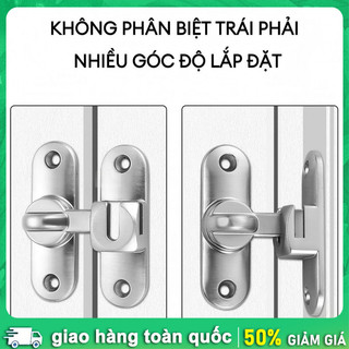 Chốt khóa cửa đa năng lắp đặt lật 90/180 độ Chốt khóa cửa / Khóa cửa lùa (trượt)，Khóa cửa lật， Lắp góc linh hoạt