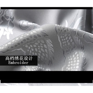 Quần áo Ice Silk Tang Phù size lớn, chất liệu lụa, phù hợp nam trung niên và cao tuổi mặc trong lễ hội Tết Nguyên Đán.