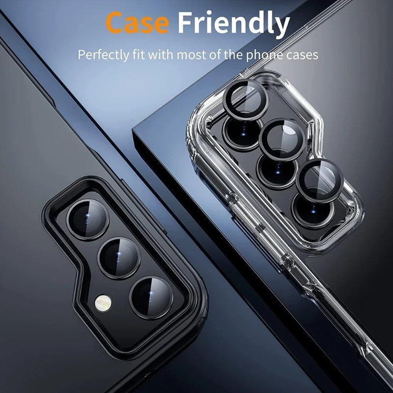 Dành Cho Samsung Galaxy Galaxy A37 A57 Siêu HD Hợp Kim Nhôm Ống Kính Máy Ảnh Kính Cường Lực Cho Samsung GalaxyA57 Galaxy37 Điện Thoại Mặt Sau Ống Kính Vòng Bảo Vệ