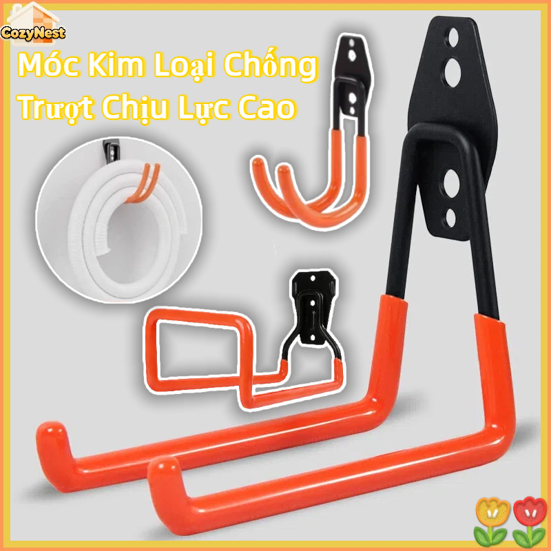 Móc Kim Loại Chống Trượt Chịu Lực Cao Để Treo Xe Đạp, Dụng Cụ, Đồ Lưu Kho Và Vật Dụng Nhà Kho