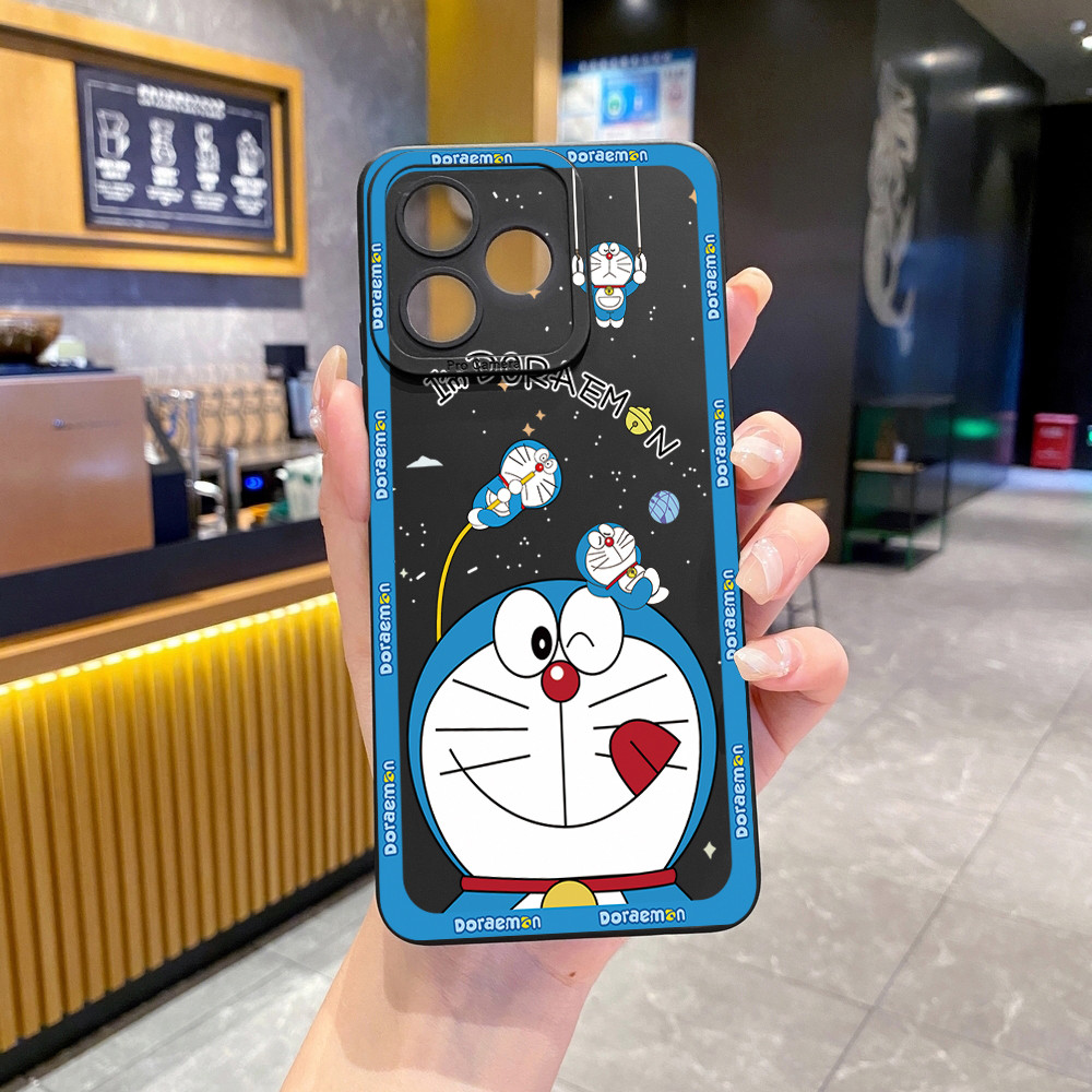Tương thích với OPPO A3X A5X A5i A3 A5 Pro A80 A60 A20 A38 Smile Doremon Vỏ bảo vệ ống kính