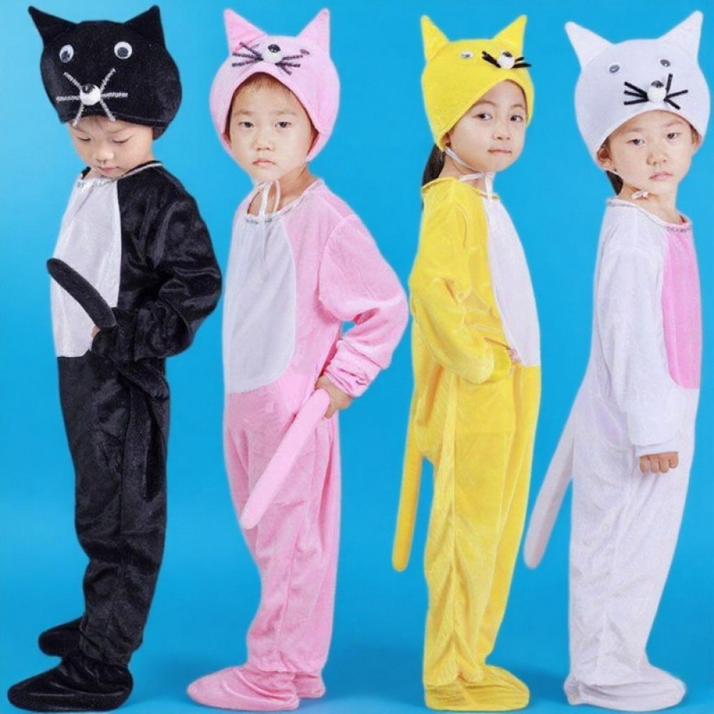 💕Chỗ💕 Quần Áo Trẻ Em Động Vật Múa 3 Đến 14 Tuổi Mèo Trang Phục Quần Áo Cho Bé Gái Trới Lạ Halloween Giáng Sinh