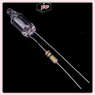 JRP 20 Chiếc Đèn Báo Neon Có Điện Trở Kết Nối Với 220V 6 * 16 mm Neon Phát Sáng Đèn Mains Chỉ Báo JRP