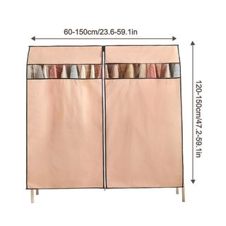 FURNICLICK Dây Kéo Quần Áo Chống Bụi, Vỏ Móc Treo Áo Chống Bụi Dày, Dụng Cụ Treo Quần Áo Chống Thấm Nước Không Dệt Dung Tích Lớn Cho Phòng Ngủ