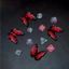 SET CHARM CAO CẤP: Bướm đỏ pha lê