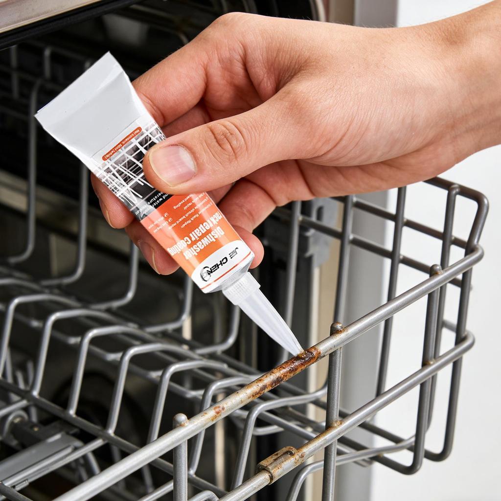 50ml Giá Máy Rửa Chén Keo Sửa Chữa Máy Rửa Chén Lâu Dài Giá Sơn Gel Với 2 Bàn Chải Giá Máy Rửa Chén Sửa Chữa Keo shopidaevn