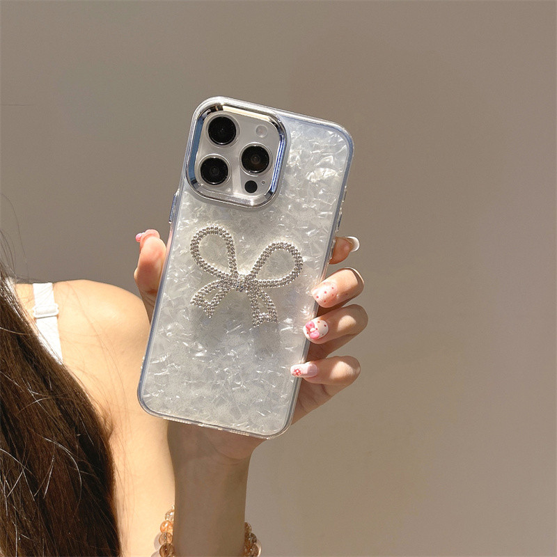 Ốp lưng iPhone nơ 3D tinh tế phù hợp cho iPhone 17 Pro Max, iPhone 17, 16, 15, 14, iPhone 13, 12, 11