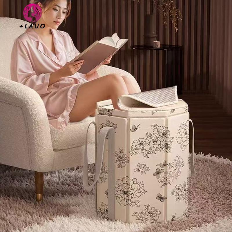 Bồn ngâm chân gấp gọn Springevenstar, cách nhiệt, dùng mùa đông, di động cho phòng ngủ gia đình
