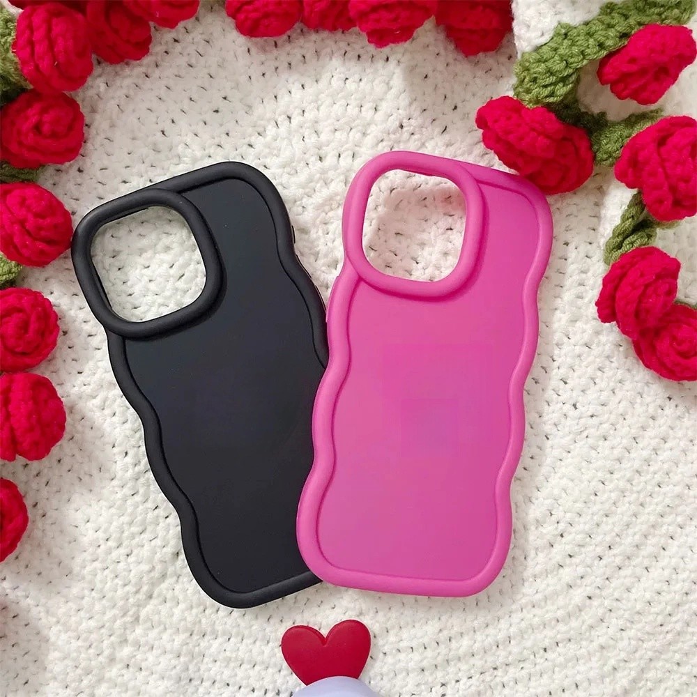 Ốp Lưng Cho Samsung Galaxy A07 A17 A26 A36 A16 A06 A35 A34 A55 A54 A15 A05 Viền Sóng Màu Kẹo Mềm Ốp Lưng Silicon