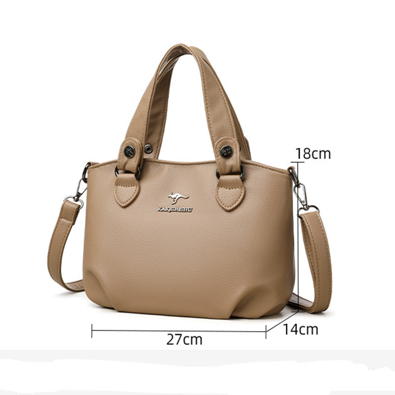 GC2 2026 Kangaroo PU Nữ Phong Cách Túi Đeo Vai Thời Trang Đa Năng Đi Lại Túi Xách CG2