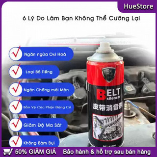 Xịt bôi trơn dây curoa 450ml giảm ồn vận hành Belt Silencer, Bôi Trơn, Bảo Dưỡng, Cánh Cửa, 450ml, Dây Curoa