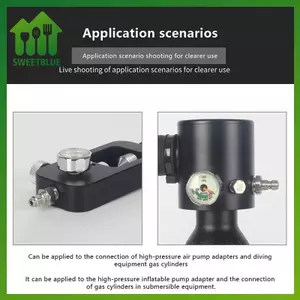 SWEET Nam Kết Nối 8MM Nam Ren Qui Kết Nối Van PCP Đổ Đầy Có Van M10x1 1 / 8NPT 1 / 8BSPP Cho Máy Bơm Áp Lực Cao n
