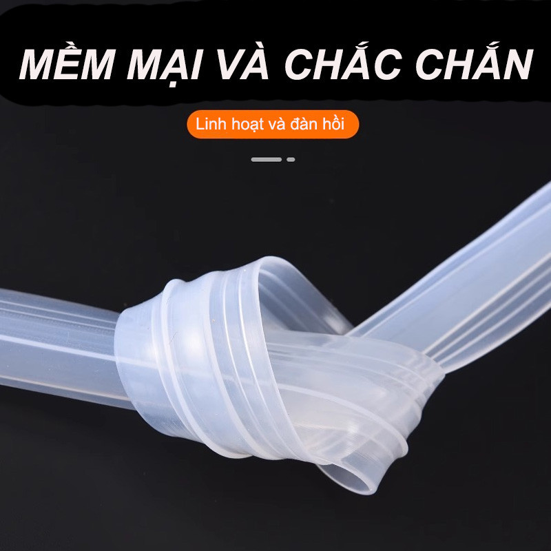Ron Dán Cửa Kính, Cửa Nhà Tắm 3M - Hình Chữ U/H, Dày 10mm, Silicone Chống Nước, Chống Bụi, Chống Ồn