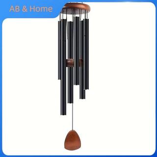 ABQ Classic 26 Inch Nhôm Chuông Gió Có Gỗ Treo Thẻ Trang Trại Sân Vườn Ban Công Hành Lang Trang Trí VN
