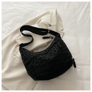 Túi đeo chéo NECKLACEMASK, Hobo in họa tiết da báo dung tích lớn, Tote nhẹ nhiều túi cho nữ