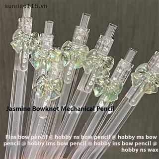 SSVN 1 / 4 CÁI 0.5 / 0.7mm 2B Đổ lại bút chì tự động dễ thương Kawaii Màu trong suốt Nơ Bút chì cơ khí Trường học Đồ dùng văn phòng Văn phòng phẩm.