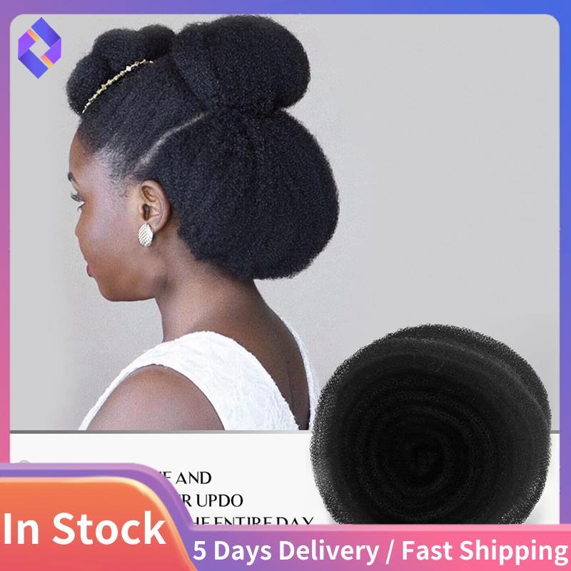 Chất độn và kẹp chèn tóc, miếng bọt biển, bộ đệm, bánh donut màu đen