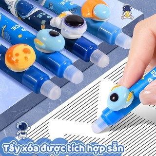 Bút mực xoá được học sinh cấp 2 – Bút gel 0.5mm viết đẹp, mực xanh dễ xoá, thiết kế cute đò dùng học tập cho bé