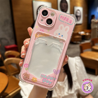 Cute pink rabbit Phone Case For iPhone 11 12 13Pro Max 14Plus 15 16 Pro XR XS Max 7 8 Plus Phone Cover Soft Case Girl KB