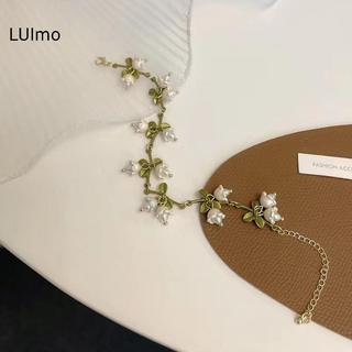 Vòng Tay Ngọc TraiLUImo - Thiết Kế Pháp Mori Lily of the Valley | Bộ Sưu Tập Rừng
