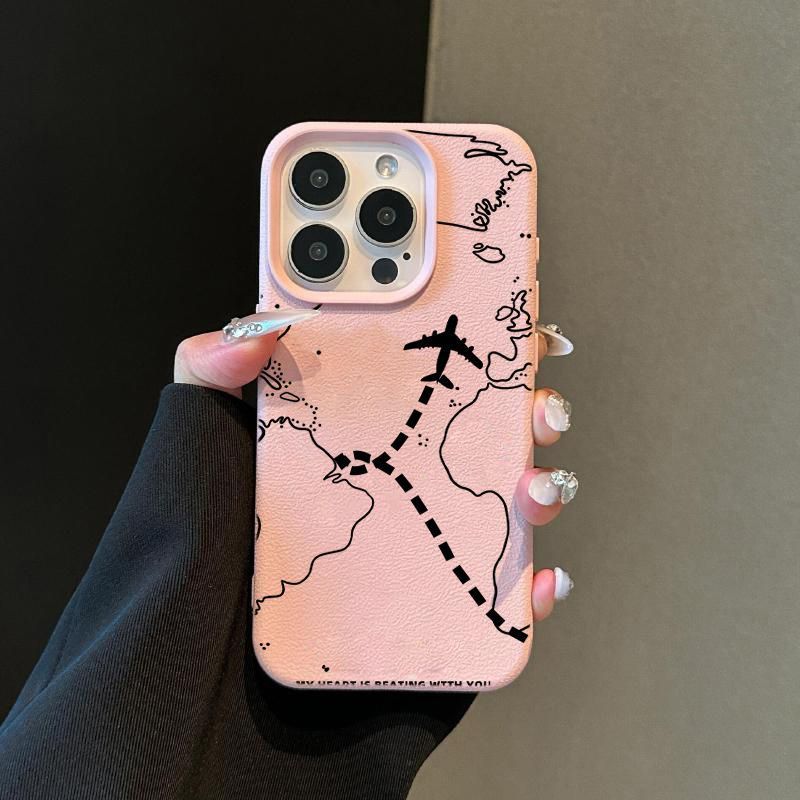 Ốp Lưng Samsung Galaxy A31 A30 A20 A33 A15 A16 A14 A12 5G F12 A11 A10 A10S Sang Trọng Da PU Máy Bay Line In Matte Bìa Mềm