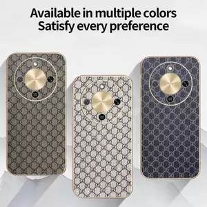 Ốp YJD Cho Honor X9d X9C X9B Sang Trọng Cổ Điển Da Thời Trang Mạ Điện Cạnh Chống Rơi Vỏ Bảo Vệ Điện Thoại