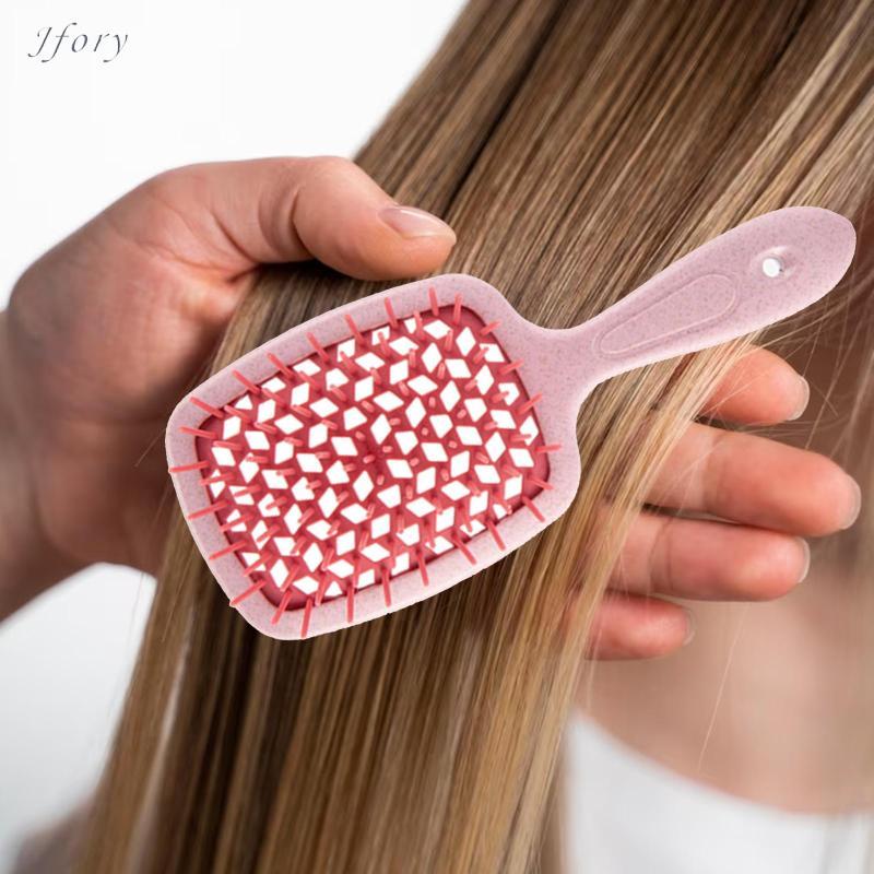 Bàn chải gỡ rối Bàn chải tóc thông hơi Nhẹ Phụ kiện di động Lược Massage cho tóc xoăn Tóc ướt Tất cả các kiểu tóc