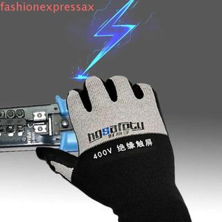 Găng tay cách điện FASHIONEXPRESS, Găng tay chống điện áp chịu được màn hình cảm ứng 400V / 500V, Găng tay làm việc siêu mỏng chống dầu Nitrile Điện