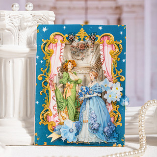 ENWEI 20 Chiếc [Dòng Bữa Tối Rococo] Tiệc Đêm Màu Hồng PET Gala Vàng Phong Cách Vintage Tạp Chí Dán Đồ Trang Trí Thủ Công