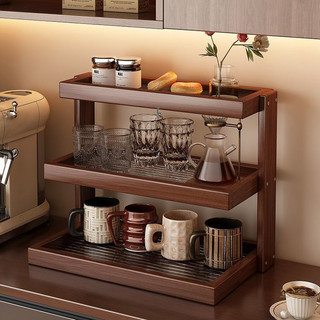 Trung Quốc Nguồn Nội Thất Nhà Máy Kệ Quả óc chó Giá Để Đồ Nhà Bếp Để Bàn Cốc Giá Để Bàn Ba Lớp Giá Gỗ Chắc Chắn Giá Trưng Bày Góc Cà Phê Giá Đựng Mỹ Phẩm Phòng Tắm