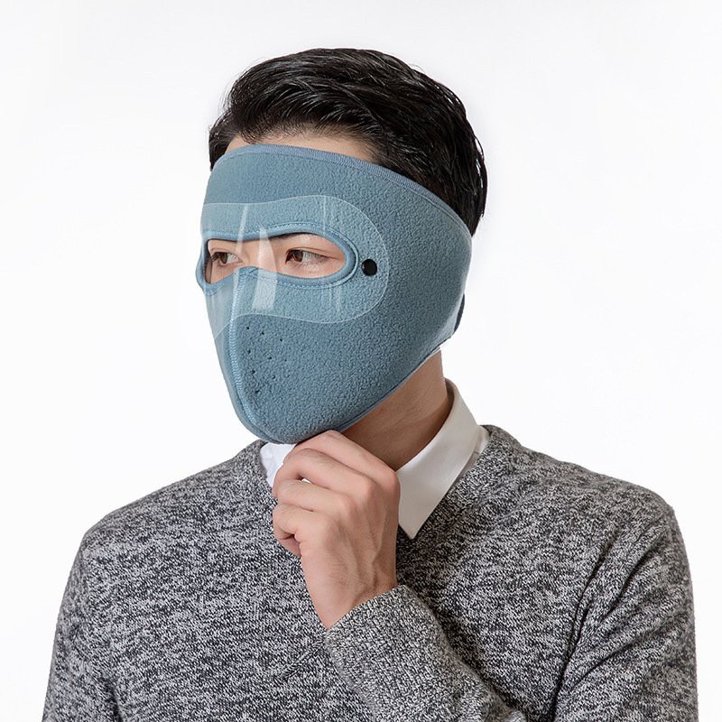 Khẩu trang WPKO vải flannel che tai chống nắng lạnh chống bụi giữ ấm thoáng khí tiện dụng khi lái xe