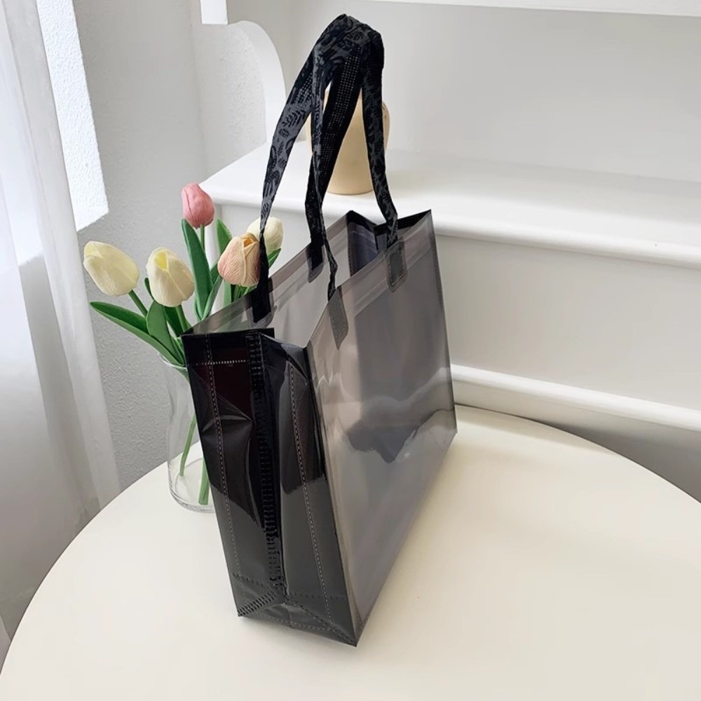 GOJO Lễ hội phun nước PVC Tote, Túi xách trong suốt bằng nhựa dày, Sự kiện Tặng đi PVC Túi bền có thể tái sử dụng Sử dụng hàng ngày