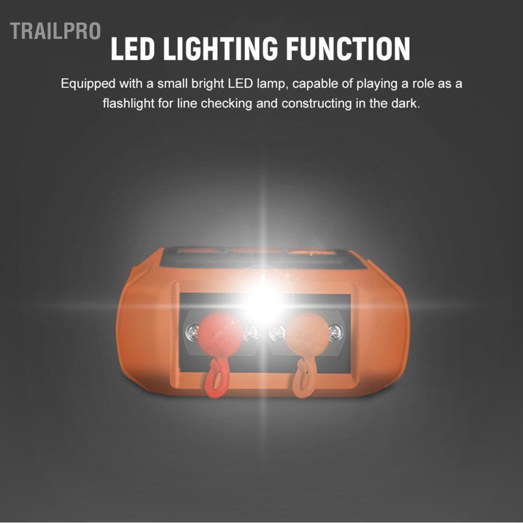 TrailPro Máy đo công suất quang cầm tay TrailPro với đèn đỏ 5km -70-+6dBm Cáp mạng thử nghiệm mini cầm tay kỹ thuật số 7 bước sóng quang tùy chọn