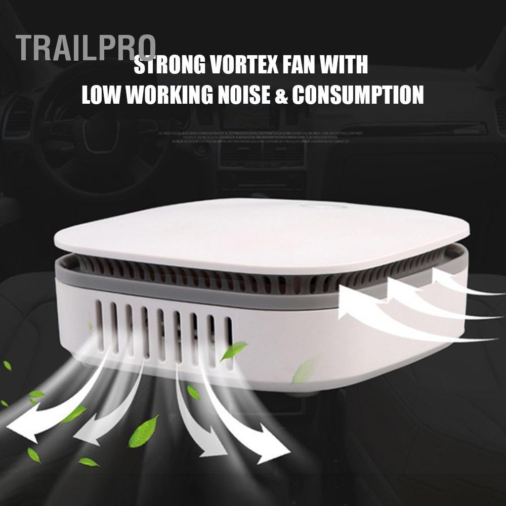 TrailPro Máy Lọc Không Khí Di Động Tạo Ozone O3, Ion Âm, Tiệt Trùng, Khử Mùi, Hẹn Giờ, 2 Chế Độ Cho Gia Đình, Xe Hơi, Văn Phòng