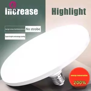 Springevenstar 1 Cái 20-200W Chiếu Sáng Trong Nhà Đĩa Bay Đèn Trần Đèn Nhà Để Xe Bóng Đèn LED AC 220v E27 Đế Đèn Tiết Kiệm Năng Lượng Gia Đình Springevenstar
