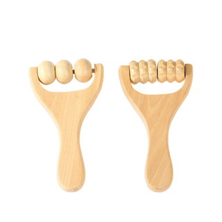Massage Gỗ Cầm Tay Con Lăn – Dụng Cụ Day Ấn Kinh Lạc Thư Giãn Cơ Thể NC3