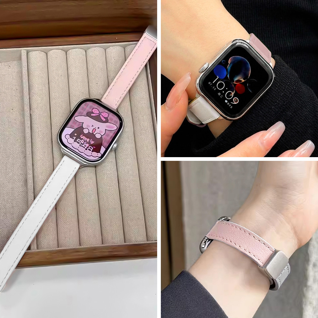 Dây đeo từ tính nữ mỏng tương thích cho Apple Watch Series 11 10 42 / 46mm Ultra3 / 2 49mm 9 8 7 41 / 45mm 6 5