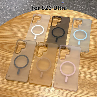 [JLK] ốp lưng s26 từ tính mờ không khung mỏng cho SAMSUNG S26 Ultra S25 S24 S23 FE S22 Plus Vỏ điện thoại không viền sạc không dây