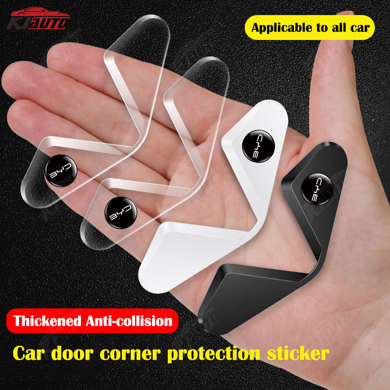 4 BYD Cửa Ô Tô Góc Miếng Dán Cửa Va Chạm Bảo Vệ Cho Atto 3 Dolphin D1 E6 Seal U Han Tang Song Plus