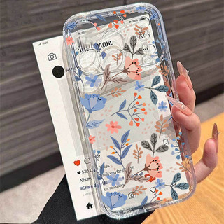 Ốp điện thoại di động hình hoa anh đào dễ thương cho OPPO Reno 15F 13F 14F 15 11 12 13 14 Pro 5G Vỏ silicon mềm trong suốt họa tiết TPU chống sốc