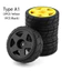 4 Loại RC Rally Xe Nhựa Bánh Xe Vành Cao Su Lốp Cho 1 / 10 Mẫu Xe HPI Tamiya Kyosho WRC Vuốt 43 Ken Block Fiesta XV01 TT02