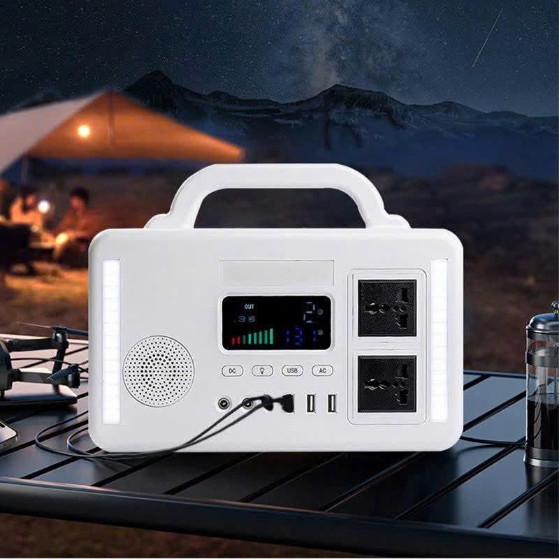 Trạm Năng Lượng Mặt Trời Di Động CY-300W | Sóng Sin Thuần | Pin Lithium Sắt 192Wh | Sạc Nhanh, Bluetooth
