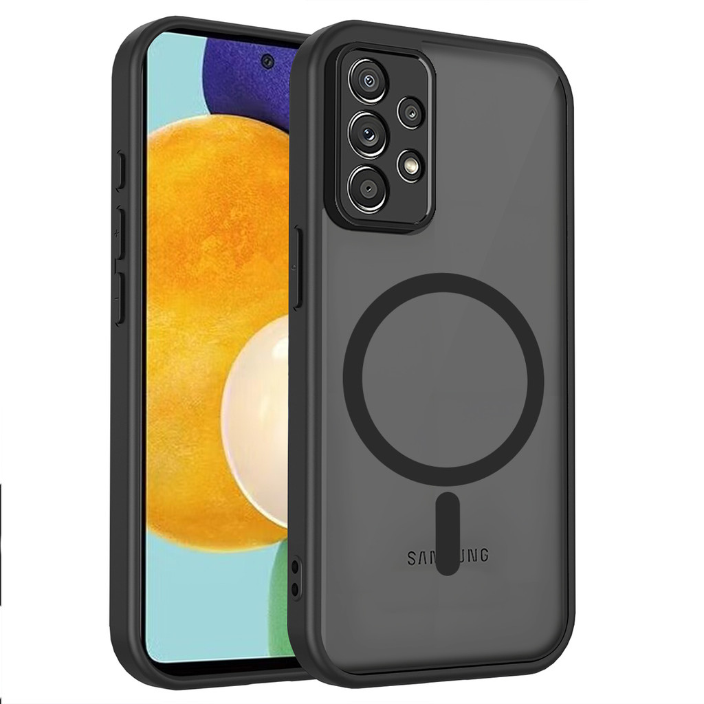 Ốp lưng Samsung A53 5G Vỏ thu hút từ tính màu đen mờ cho Ốp điện thoại Samsung Galaxy A53 5G