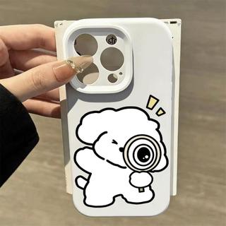 Chú chó conPhù hợp với16vỏ điện thoại iPhone17Air,vỏ silicon cho các model14/13/11 Pro